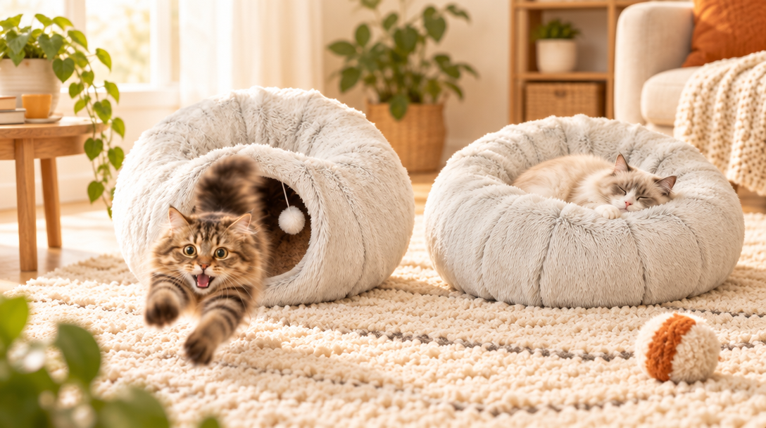 From Zoomies to Zzz: Why Cats Love Two Beds in One